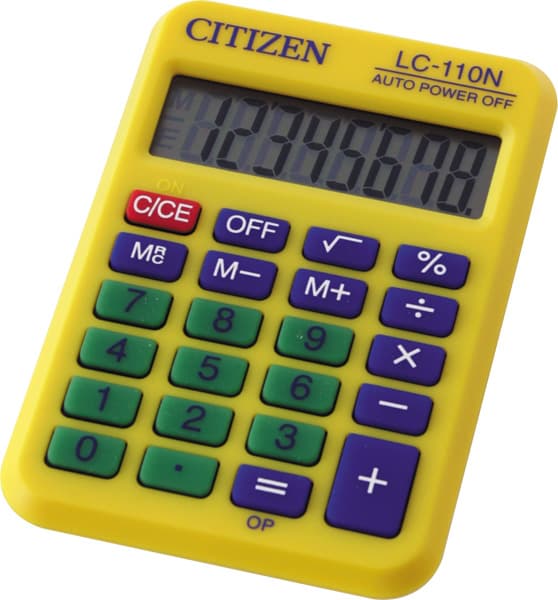 Kalkulator Citizen LC-110N 8 cifara žuti 05DGC110XG