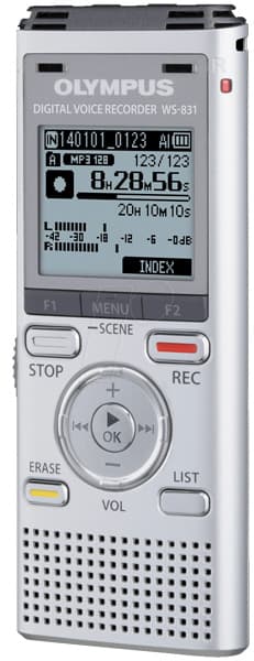 Diktafon digitalni Olympus WS-831 Silver