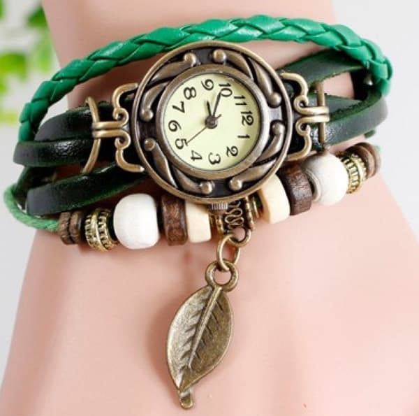 Ručni časovnik Vintage List Green