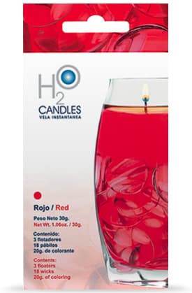 Ukrasne vodene svećice Rainbow Moments H2O crvena boja