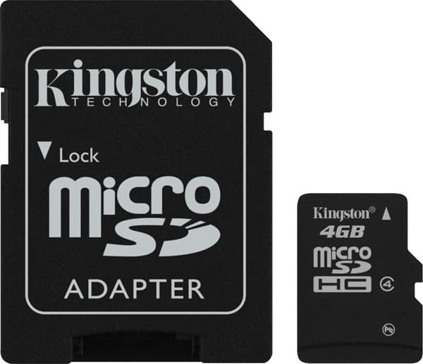Micro SDHC memorijska kartica sa SD adapterom 4 GB Kingston SDC4/4GB