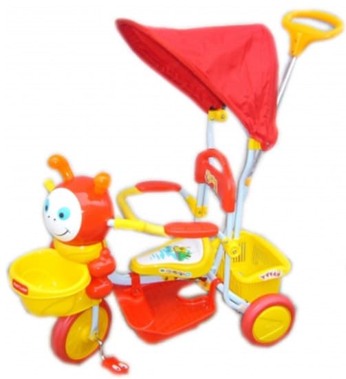 Tricikl guralica Bubamara sa zaštitom od Sunca TS2301YK 29952 crvena