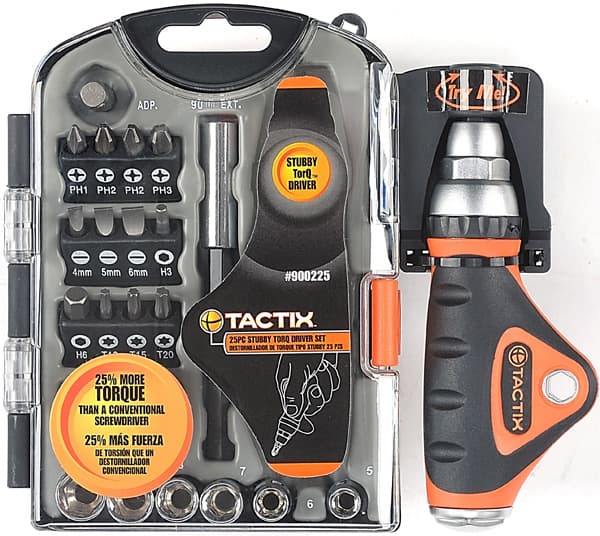 Komplet odvijača u plastičnoj kutiji 25 delova Tactix 900225 038616
