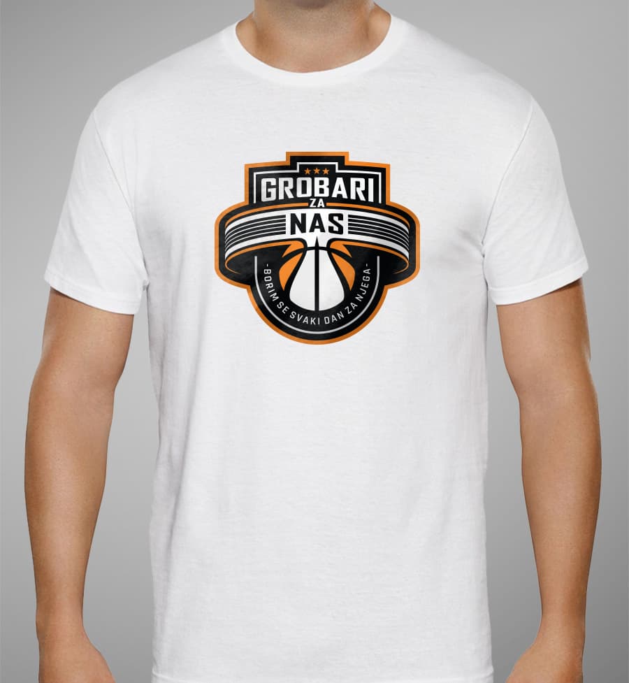 Grobari Za Nas Majica KK Partizan Bela L