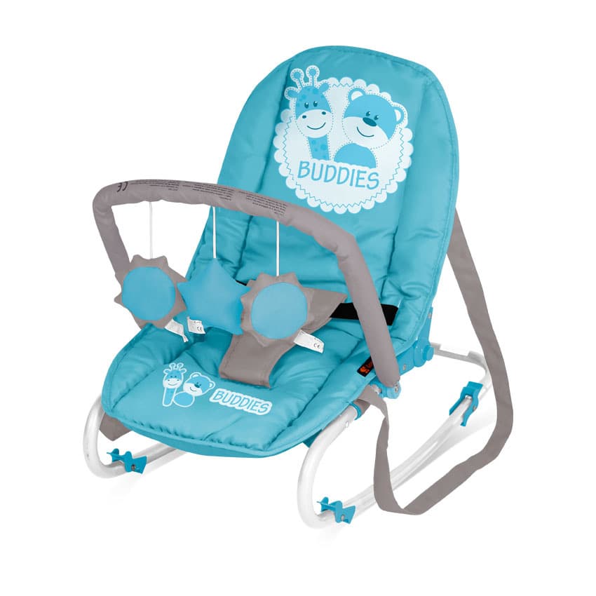Bertoni Lorelli Ležaljka - njihalica za bebe Top Relax Blue Buddies 10110021527