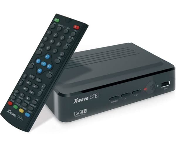 Set Top Box prijemnik digitalnog TV signala DVB-T2 Xwave STB1 sa RF modulatorom