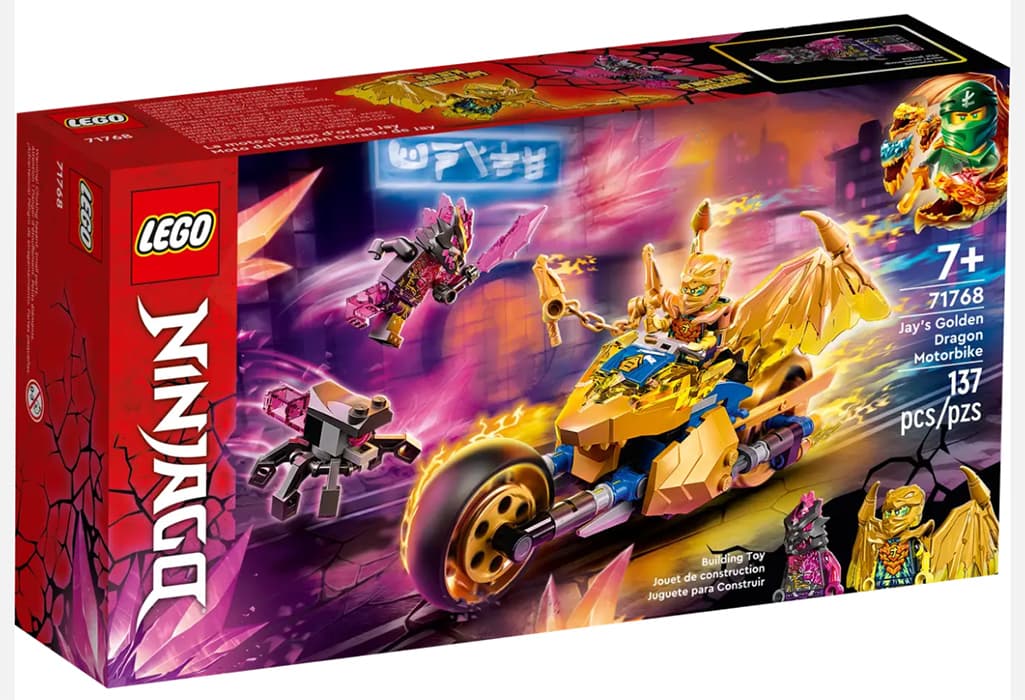 LEGO® NINJAGO® Kocke Džejov motor Zlatni zmaj 71768