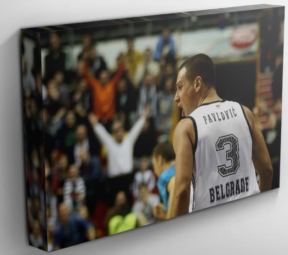 KK Partizan Fotografija Pavlović Kanvas 40x30 cm 