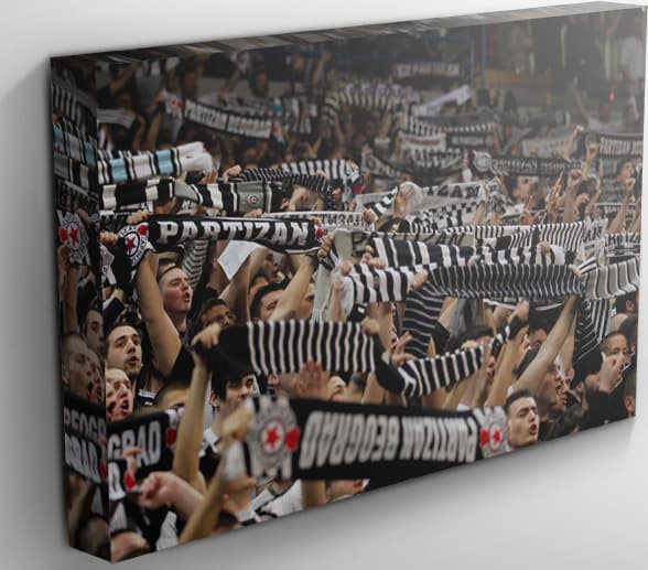 KK Partizan Fotografija Himna Kanvas 40x30 cm 