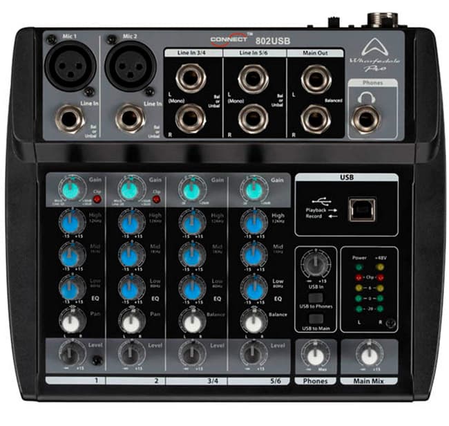 Mikro mikser Wharfedale Connect-802 USB 5846