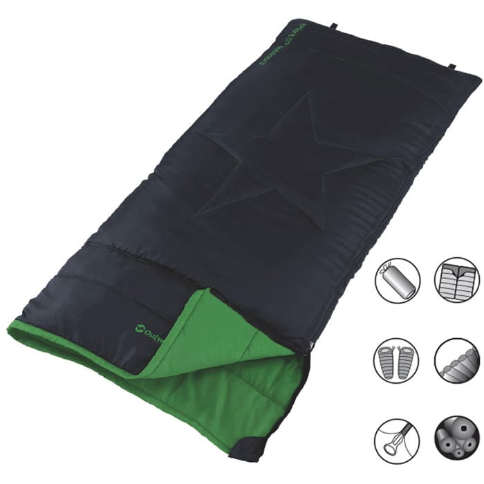 Vreća za spavanje Outwell Cave Kids black 230073