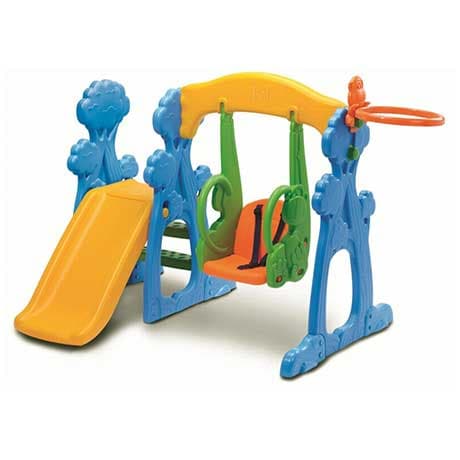 Grow-n Up Igraonica sa toboganom  ljuljaškom i košem First Steps NT2023-02-GNU