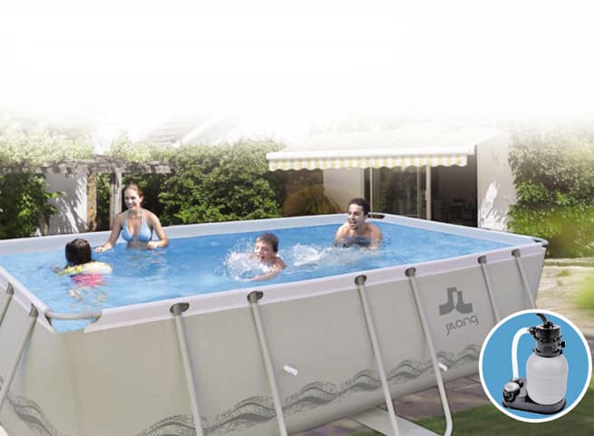 Bazen sa metalnom konstrukcijom i pesak pumpom 400x200 Jilong JL017445-1NG