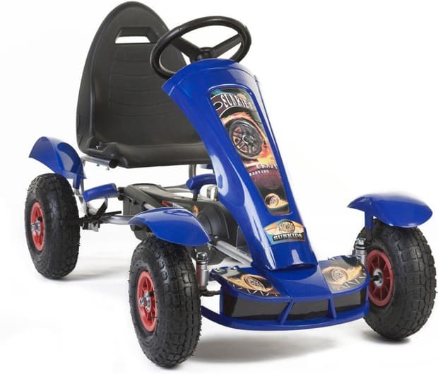 Karting automobil na pedale plavi Sunkids 618 veći