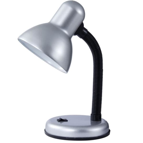 Stona lampa E27 EL7912 srebrna