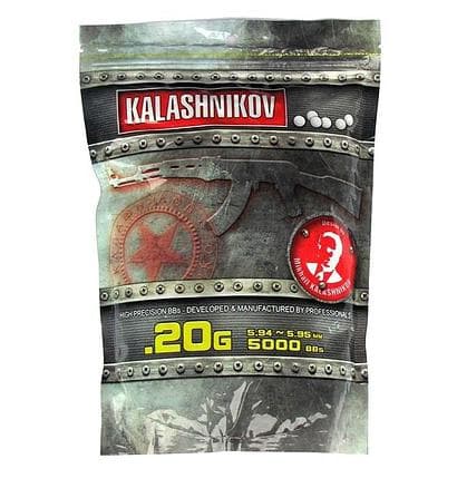Airsoft municija Kalashnikov Kuglice 0.2g 6mm 5000 123500 3852