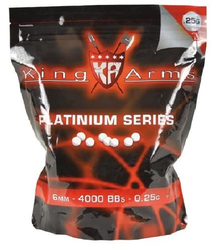 Airsoft municija King Arms kuglice 0.25g 6mm 4000 KA-BB-02 3941