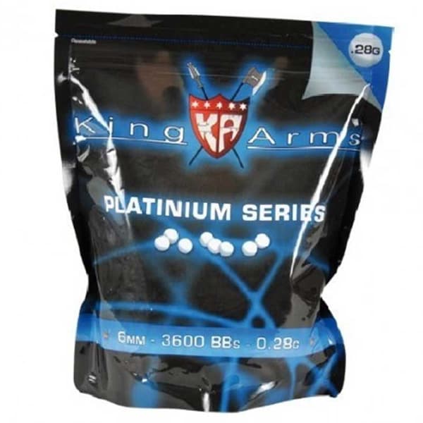 Airsoft municija King Arms kuglice 0.28g 6mm 3600 KA-BB-03 3950