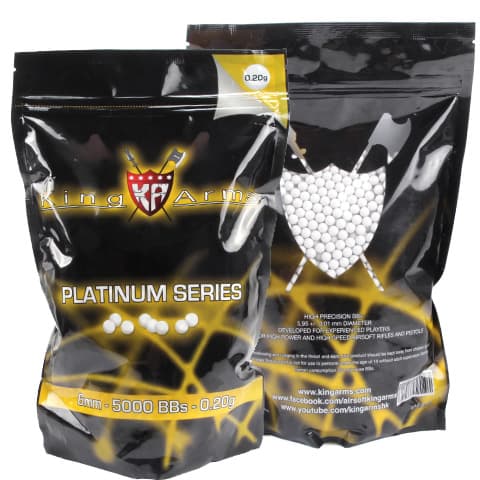 Airsoft municija King Arms kuglice 0.2g 6mm 5000 KA-BB-01 3943