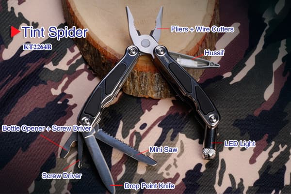 Survival multifunkcionalni nož Tekut KT2264B Tint Spider 4229
