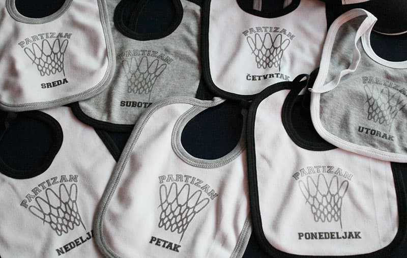 Komplet 7 portikli za bebe KK Partizan