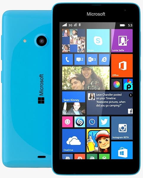 Microsoft Lumia 535 Dual SIM Smartphone Cyan