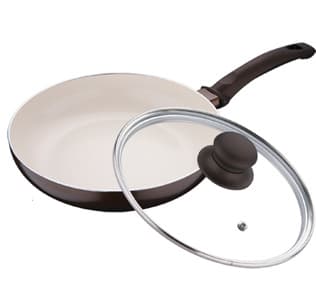 Bergner Keramički tiganj sa poklopcem 24cm Bellini brown BG-6990