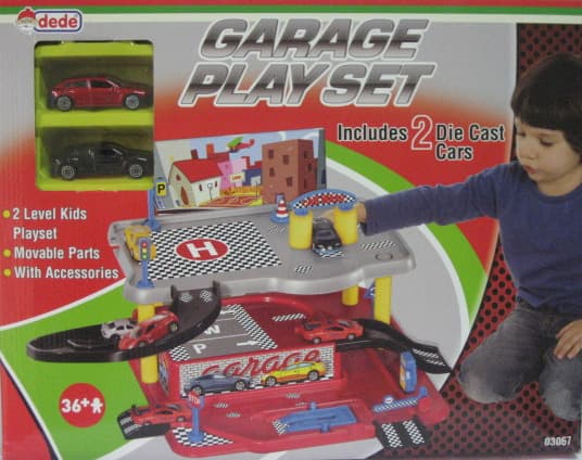 Garaža sa dva metalna autća Dede Toys 030679