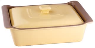 Bergner Posuda za pečenje od keramičkog granita 3l Dolce cream/brown BG-1802039-CB