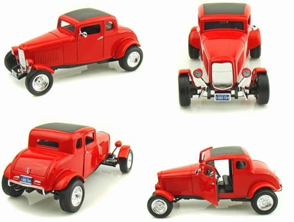 Autić 1:18 MotorMax 1932 Ford Five Window Coupe 225459-2