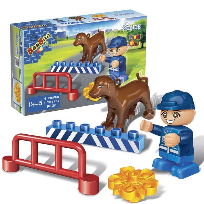 BanBao kocke Policajac sa psom 9606