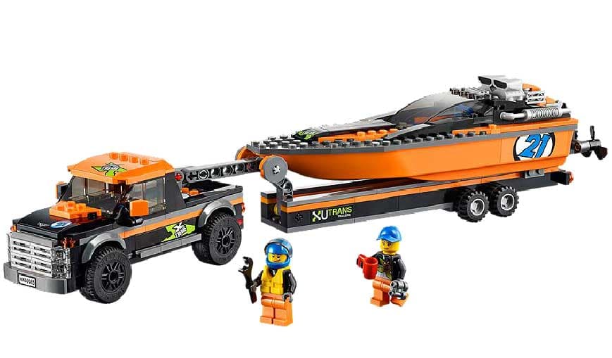 LEGO® City kocke Džip sa prikolicom i gliserom LE60085