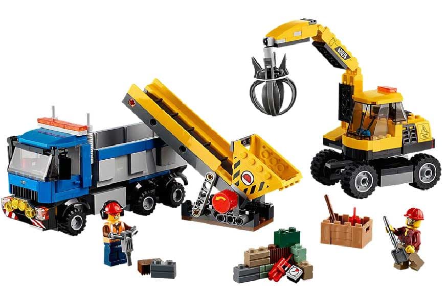 LEGO® City kocke Kamion i bager sa dizalicom LE60075