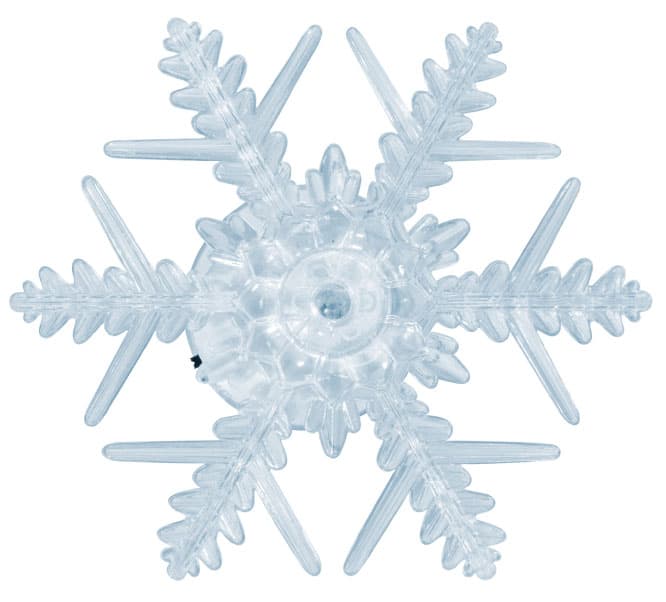 Pahulja za prozor svetleća sa LED diodom 5 kom