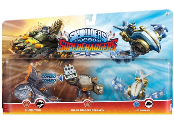 Skylanders SuperChargers Multi Pack W2 Shark Shooter Terrafin + Shark Tank +  Jet Stream 87587EU