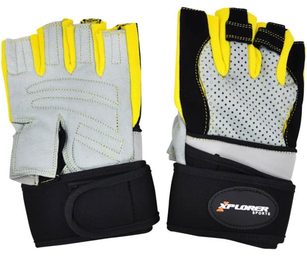 Fitnes rukavice Xplorer sivo-žute L 06631