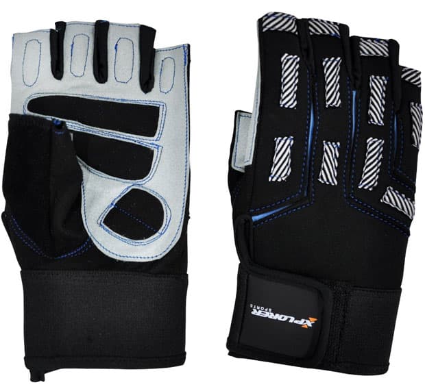 Fitnes rukavice Xplorer sivo-plave XL 06643