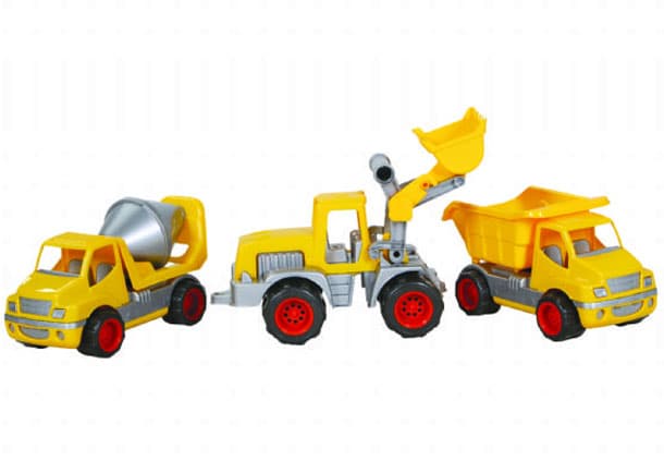 Kamion set 3 u 1 Mešalica, Kiper i Bager MGS 0801