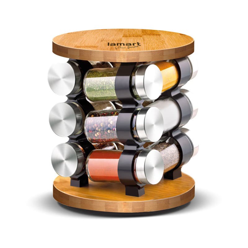 LAMART Set za začine na rotirajućem postolju LT7051 