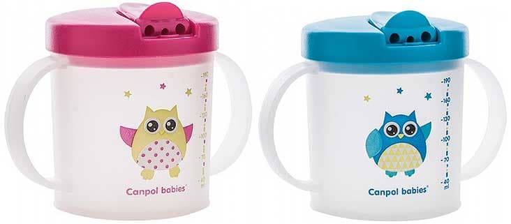 Canpol Bebi šolja sa usnikom koji se sklapa 9m+ 190ml Sova 31/212