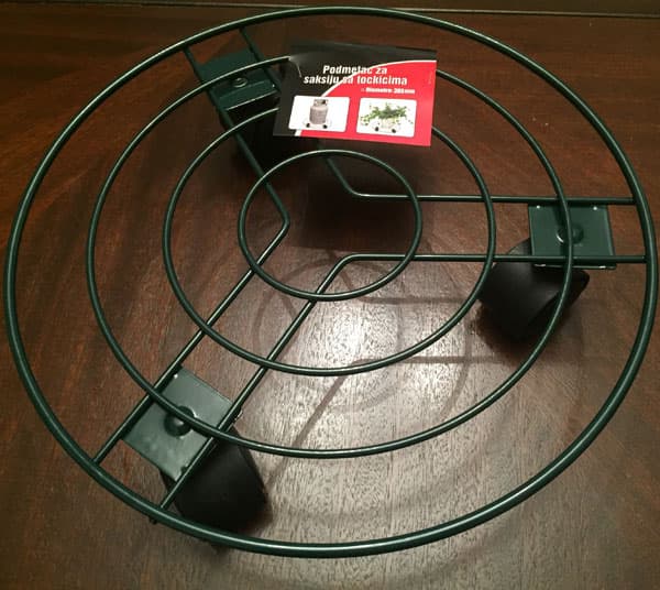 Postolje za saksije sa točkićima