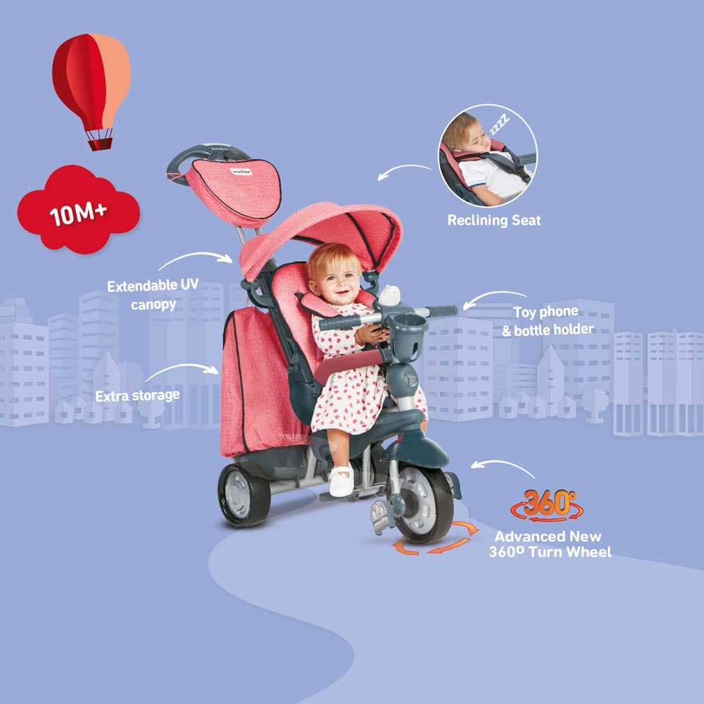 Smart Trike Tricikl za decu Explorer 5 u 1 Red