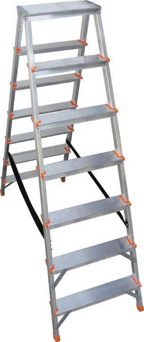 Kućne aluminijumske dvostrane merdevine BSS 7