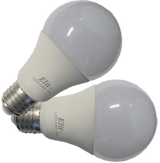 Dve LED A65 sijalice 3000K 9W E27 Elit+ EL 1343