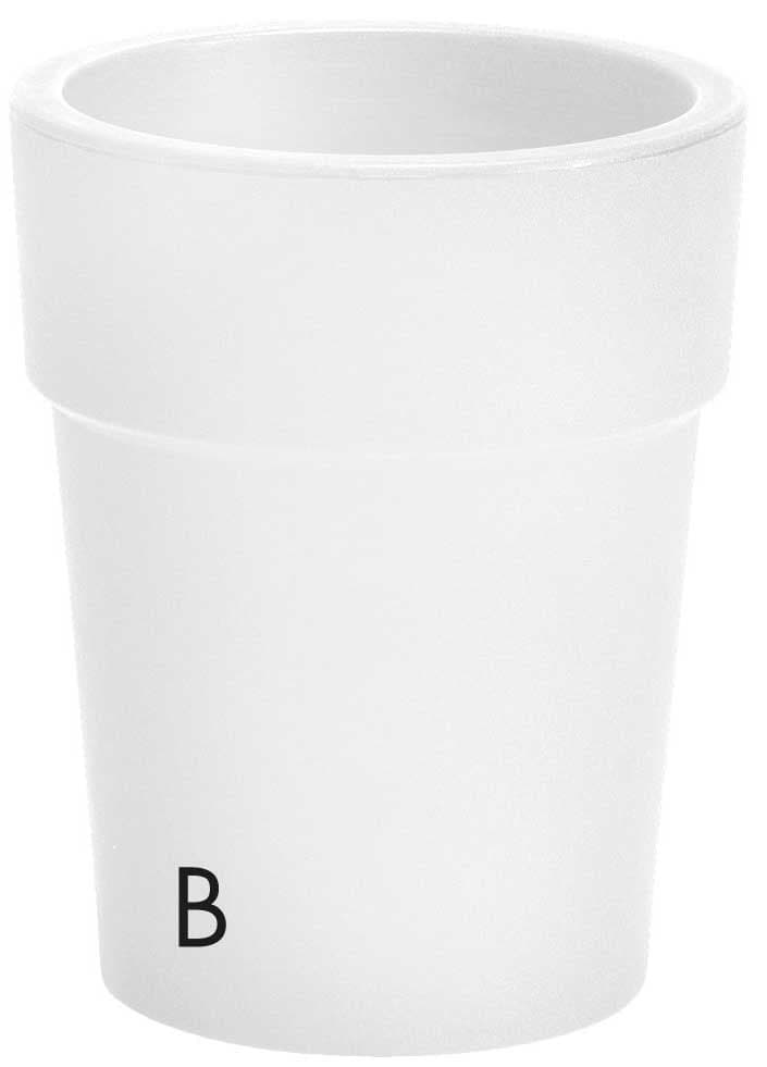 Ukrasna saksija Evolution Matt Ares 30cm White