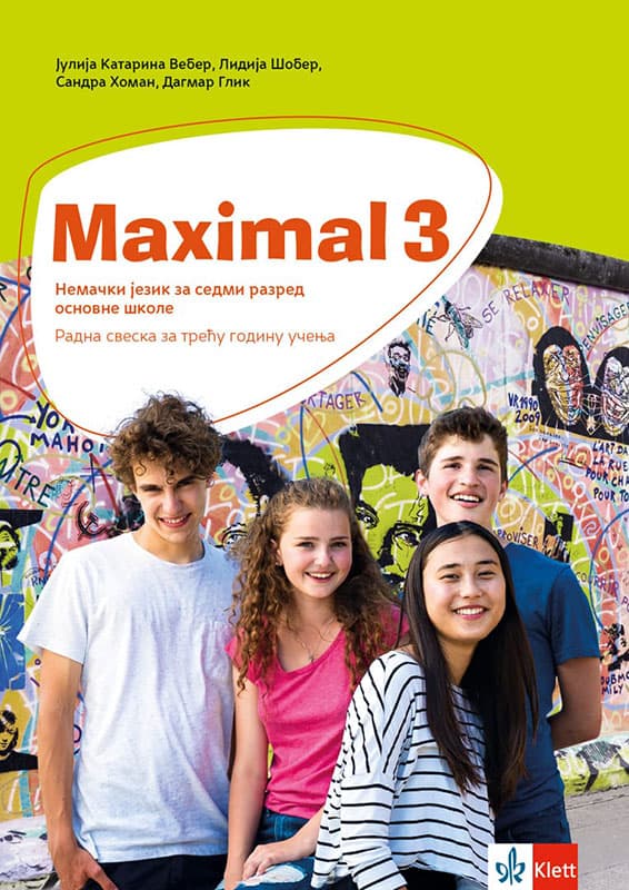 KLETT Nemački jezik 7, Maximal 3, radna sveska za sedmi razred