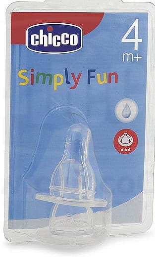 Chicco silikonska cucla, 2 kom, 4m+ - 7131401