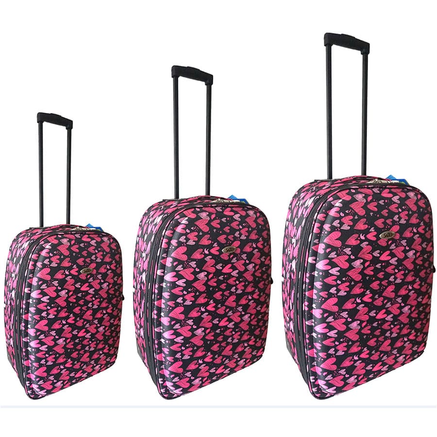 Komplet Od 3 Kofera Sazio York Hearts