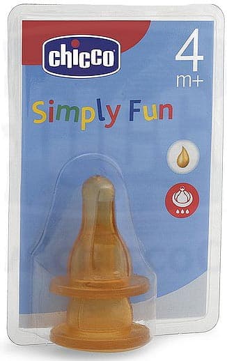 Chicco kaučuk cucla, 2kom, 4m+ - 7130401