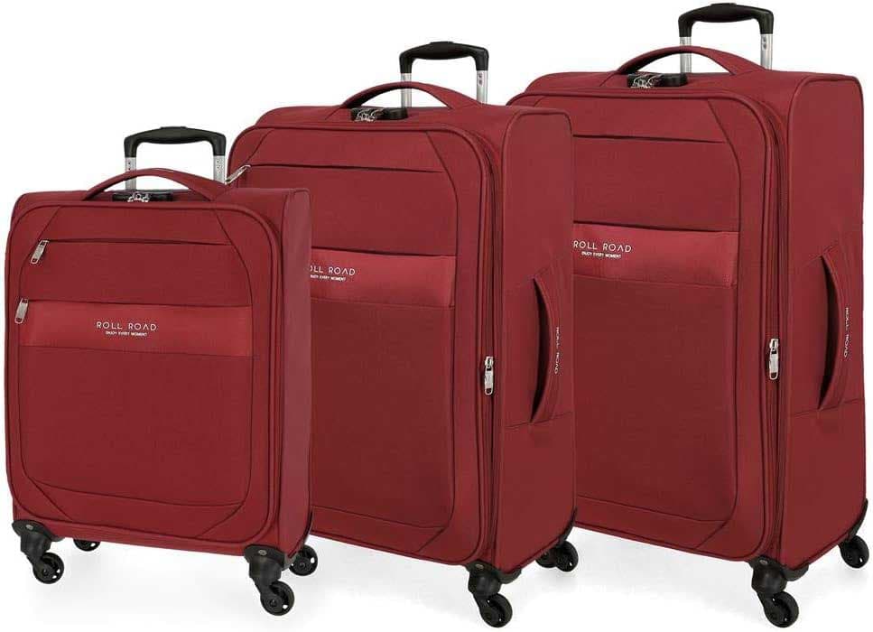 Putni koferi 55cm 66cm 76cm komplet Roll Road Royce red 50194